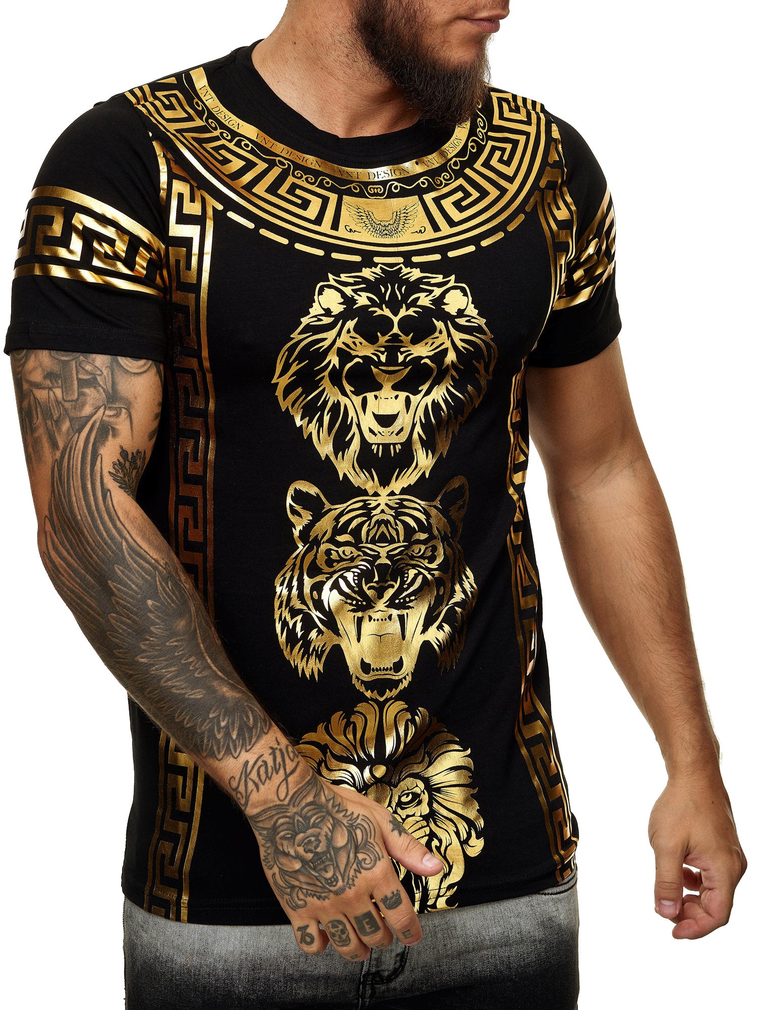 Falion Graphic T-Shirt - Black Gold ...